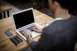 File image of a person using a laptop computer. |Photo| Courtesy|