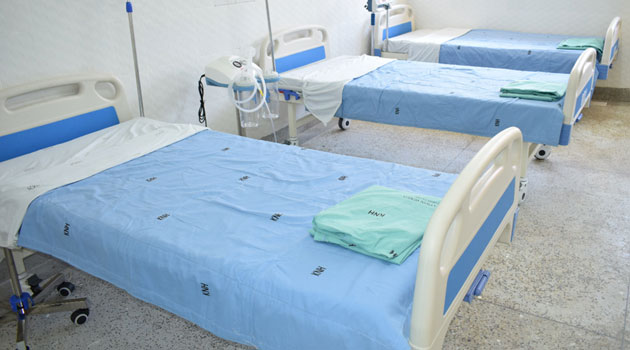 File image of hospital beds 