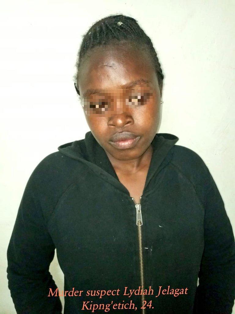 Murder suspect Lydiah Jelagat Kipng'etich 