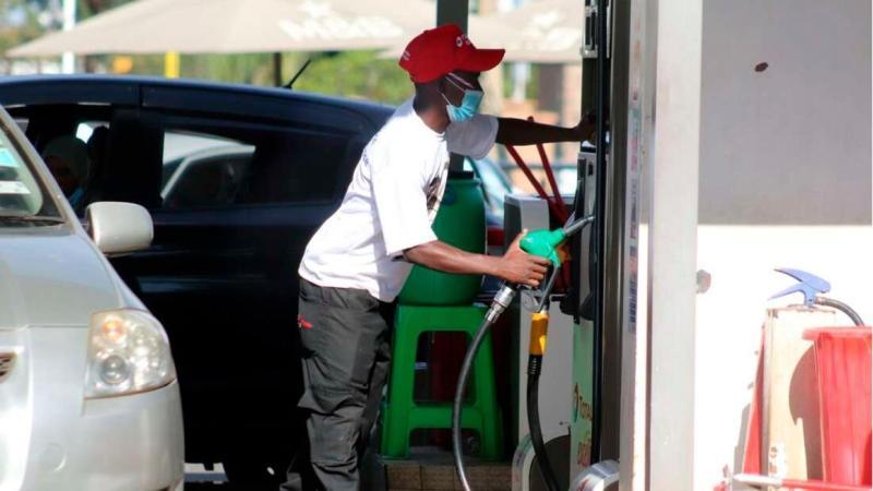 File image of an attendant at a fuel station.