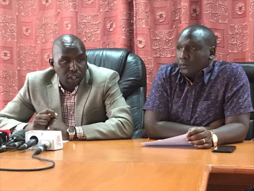 Senators Kipchumba Murkomen and Aaron Cheruiyot (Courtesy)