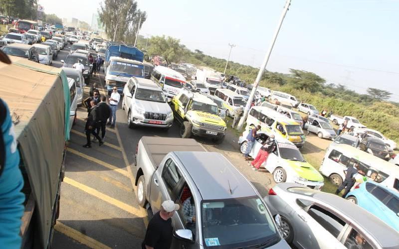 File image of traffic along a major road. |Photo| Courtesy|