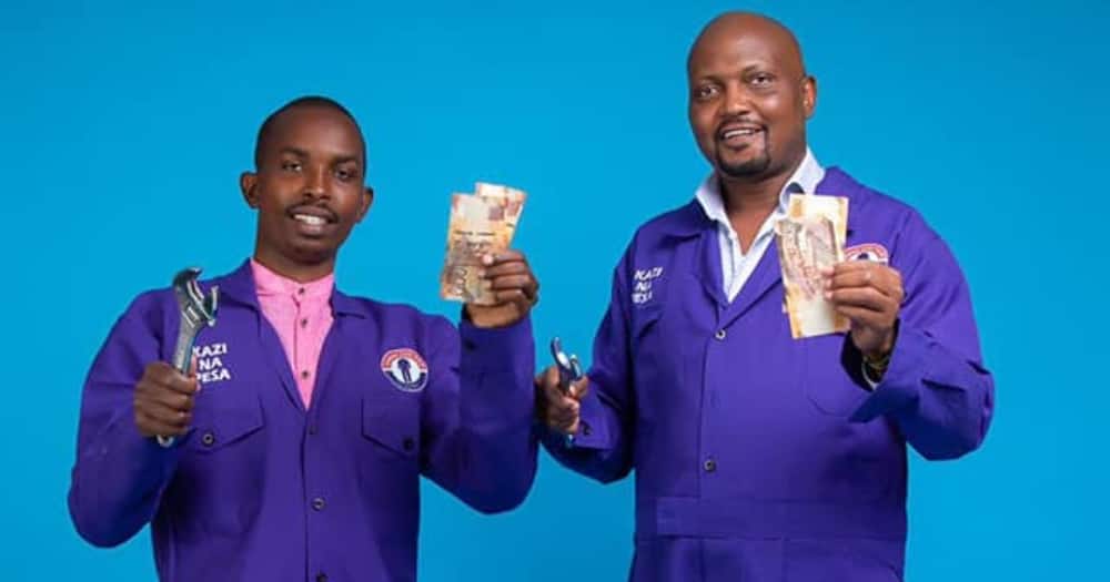 File image of Moses Kuria and Milton Mwenda. |Photo| Courtesy|