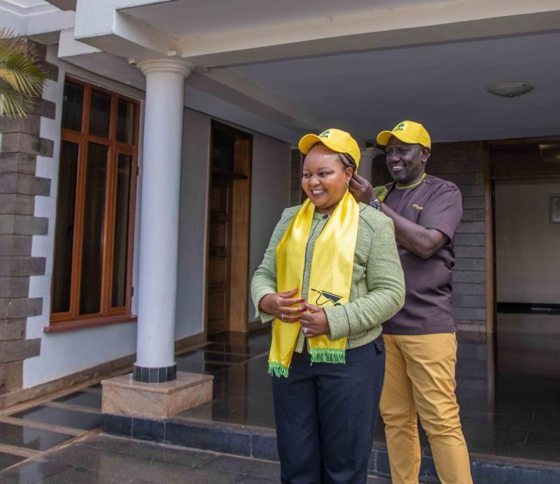 Anne Waiguru with DP William Ruto