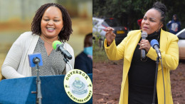 A collage image of Kirinyaga Governor Anne Waiguru and Woman Rep Wangui Ngirici. |Photo| Courtesy|