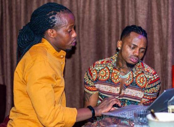 File image of Eugene Mbugua  and Diamond Platnumz