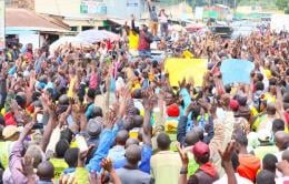 Deputy President William Ruto addresses the public in Nyamira on Tuesday, November 2, 2021. |Courtesy| Twitter|