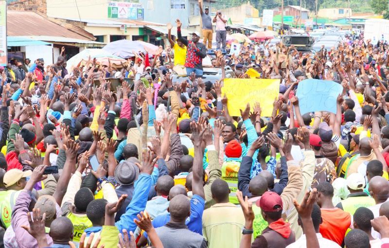 Deputy President William Ruto addresses the public in Nyamira on Tuesday, November 2, 2021. |Courtesy| Twitter|