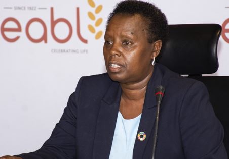 Jane Karuku, the Group Managing Director and Chief Executive Officer at East African Breweries Limited (EABL).