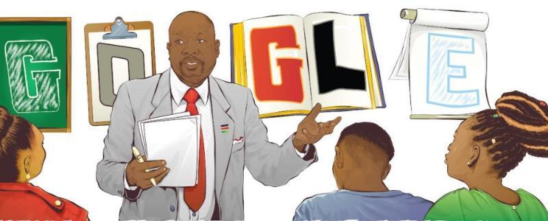 Google honours Prof Okoth Okombo with a Doodle.