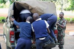 File image of police officers arresting students. |Photo| Courtesy|