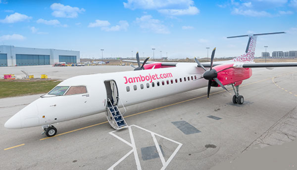 File image of a Jambojet plane on a runway. 