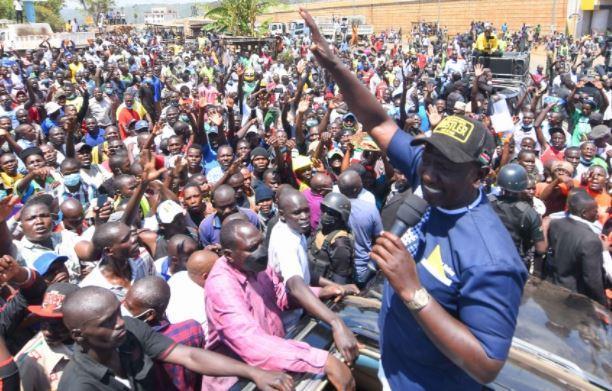 DP William Ruto in Kondele, Kisumu County. 