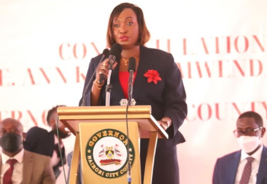 File image of Nairobi governor Anne Kananu. 