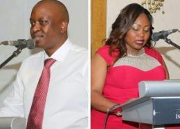 Doctor Francis Nyamiobo and senator Millicent Omanga. 