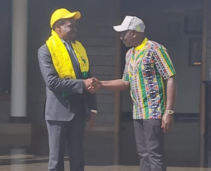 LSK President Nelson Havi and DP William Ruto. 