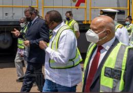 President Uhuru Kenyatta in South Africa. 
