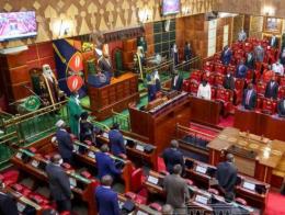 President Uhuru Kenyatta during State of the Nation Address. 