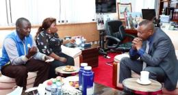 DCI boss George Kinoti and John Muthoni 