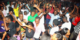 File image of Kenyans in a club. (Courtesy) 