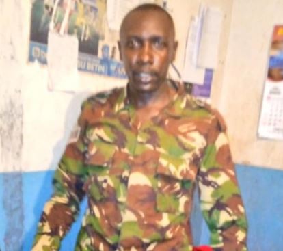 The 27-year-old George Onderi who stormed a police station. 
