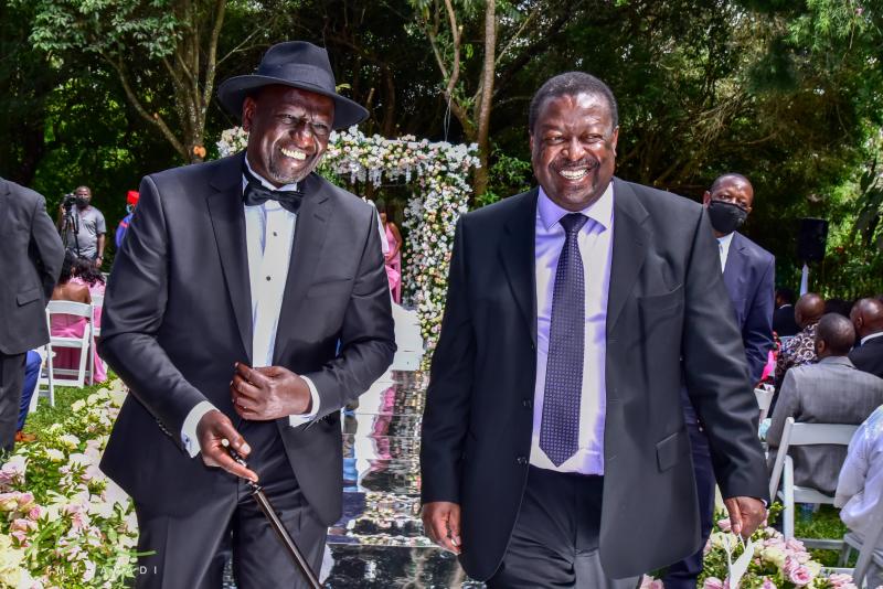 File image of DP William Ruto and ANC leader Musalia Mudavadi. |Photo| Courtesy|