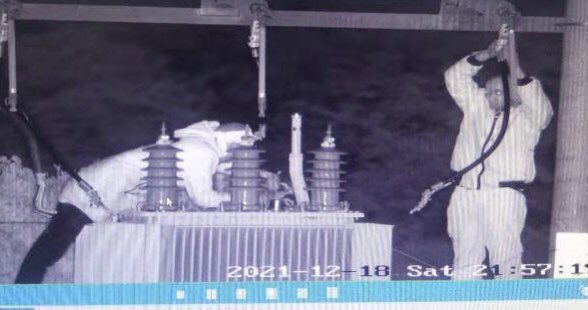 Two suspects caught on CCTV vandalizing SGR transformers (DCI)
