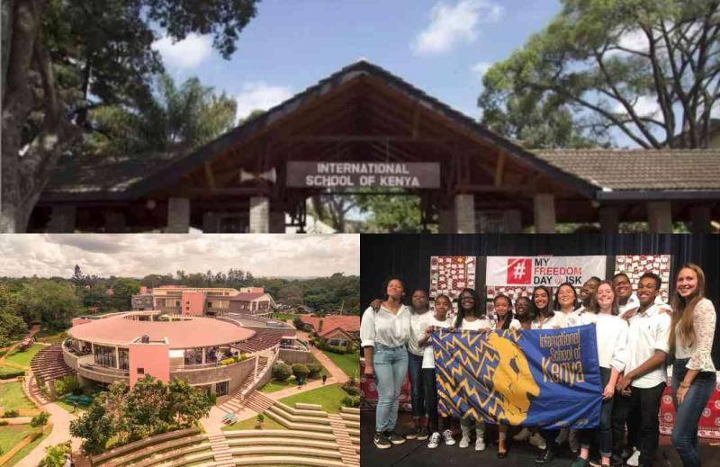 Collage image of the International School of Kenya (ISK) and students. |Photo| Courtesy|