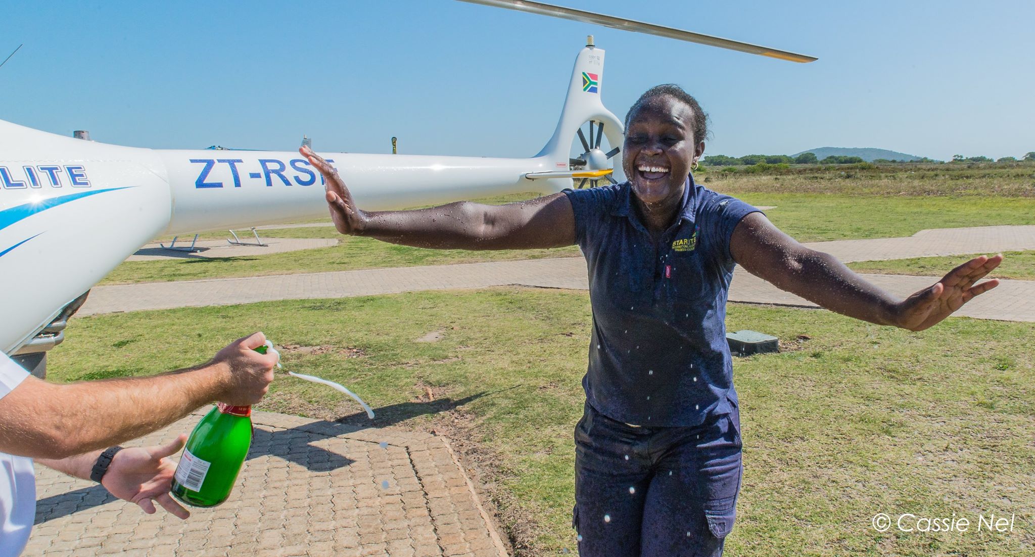 File image of Captain Diana Aupe Naker at the Starlite Aviation Training Academy in Durban, South Africa on April 15, 2016. |Courtesy| Facebook|