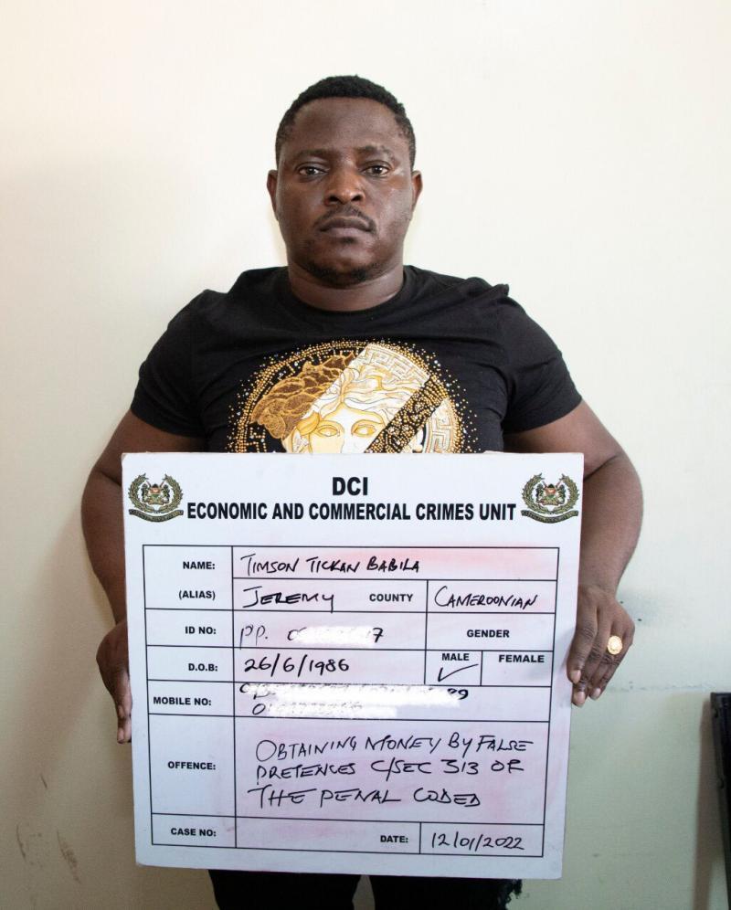 File image of Timson Tiekem Babila alias Jeremy. |Courtesy| DCI Twitter|