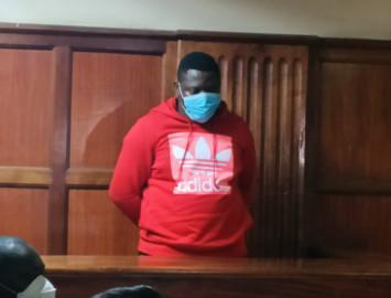 File image of Timson Tiekam Babila alias Jeremy in court on Friday, January 14, 2022. |Photo| Courtesy|