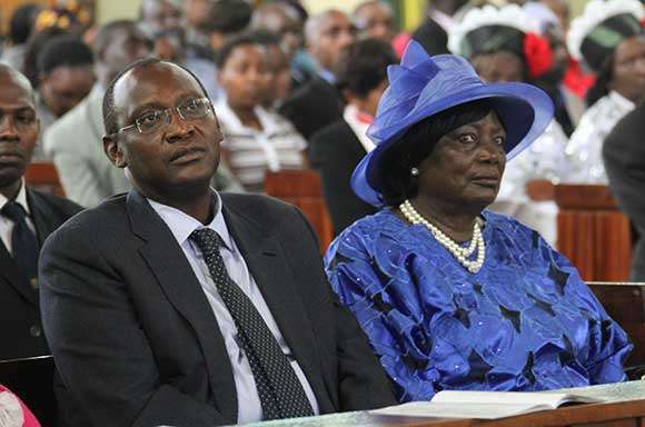 File image of Muhoho Kenyatta and Mama Ngina Kenyatta. |Photo| Courtesy|