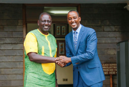 DP William Ruto and Hussein Mohamed. 