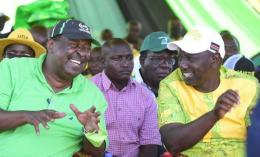 File image of DP William Ruto and Musalia Mudavadi. 