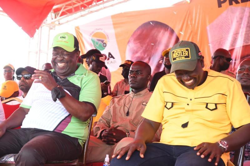File image of Musalia Mudavadi and DP William Ruto. 