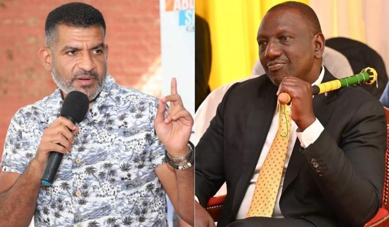Collage image of DP William Ruto and Mvita MP Abdulswamad Nassir (l). |Photo| Courtesy|