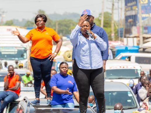File image of Murang’a Woman Rep Sabina Chege in Vihiga. 