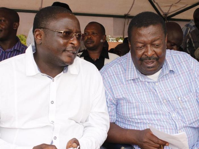 File image of ANC leader Musalia Mudavadi and Vihiga Senator George Khaniri. |Photo| Courtesy|