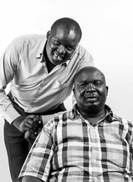File image of CAS David Osiany and his father, Mzee Jared Obuola Osiany.