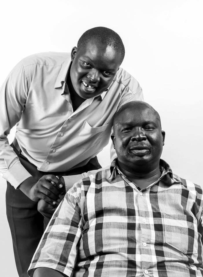 File image of CAS David Osiany and his father, Mzee Jared Obuola Osiany.