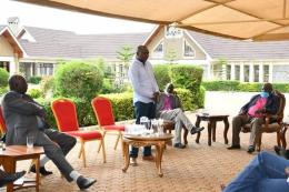 Kapseret MP Oscar Sudi during a meeting with the clergy serving in various churches across North Rift Region in 2020. |Courtesy| Facebook|