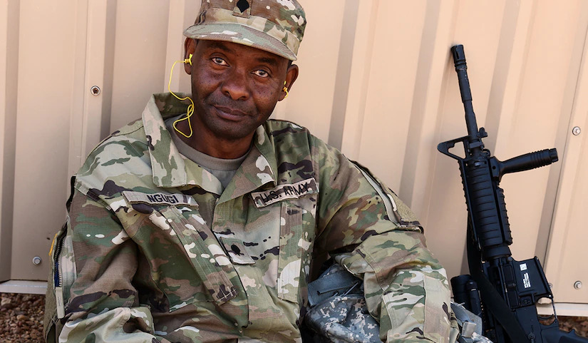File image of Gerald Ngugi. |Courtesy| US Army Reserve|