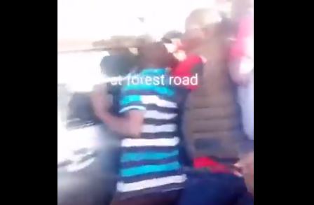 Screengrab of footage from incident where boda boda riders assaulted a female motorist at Wangari Maathai Road. |Courtesy| Tik Tok|