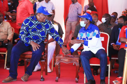 President Uhuru Kenyatta and Kalonzo Musyoka. 