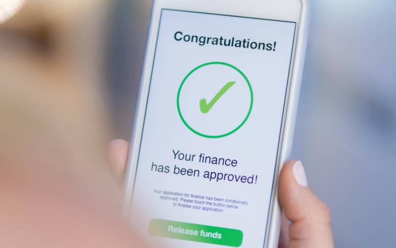 File image of digital lender approval page. |Photo| Courtesy|