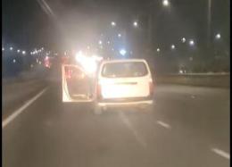 A screenshot of an unidentified lady inside a vehicle along Thika Road, Nairobi screaming for help. 