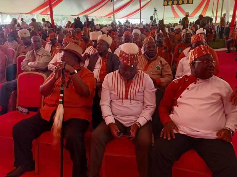 Kikuyu council of elders at State House. 