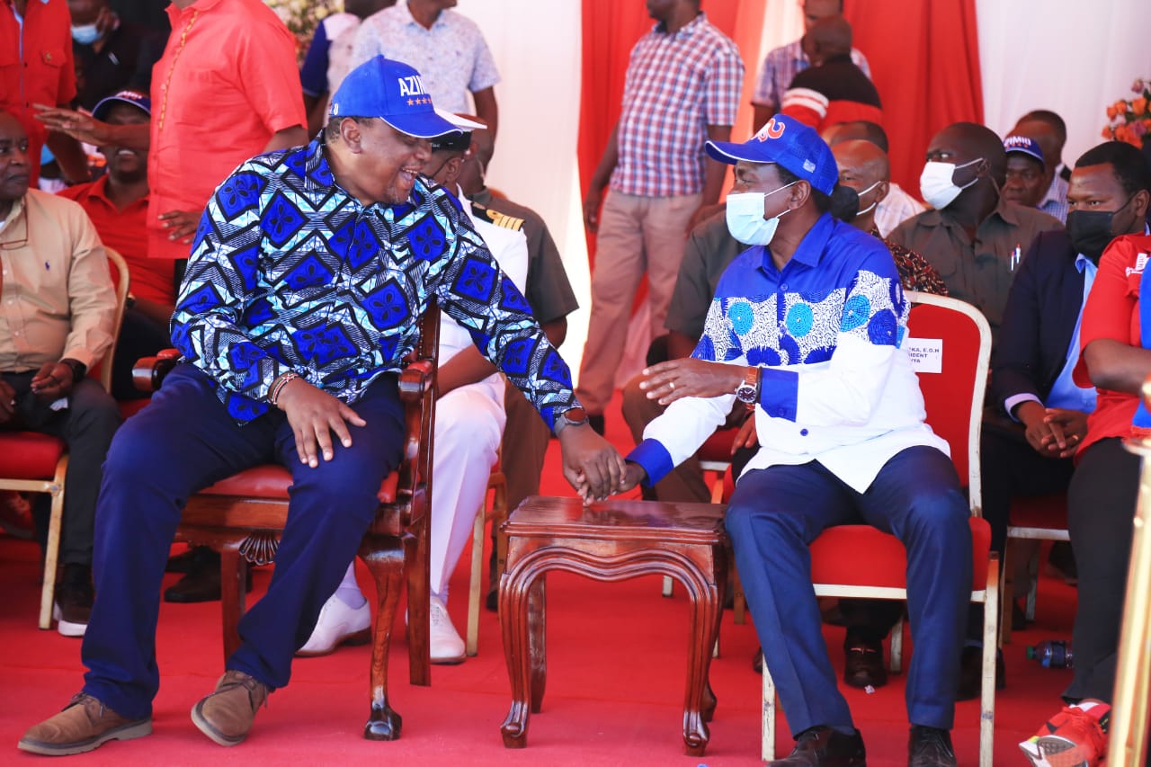 President Uhuru Kenyatta and Kalonzo Musyoka