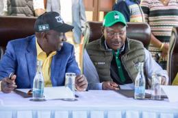 Deputy President William Ruto and Senator Moses Wetangula. 