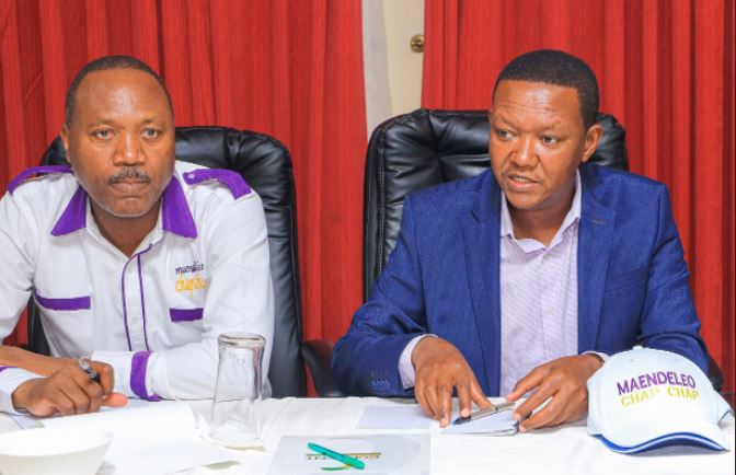 Machakos Governor Alfred Mutua during his party's NGC meeting on Sunday. 